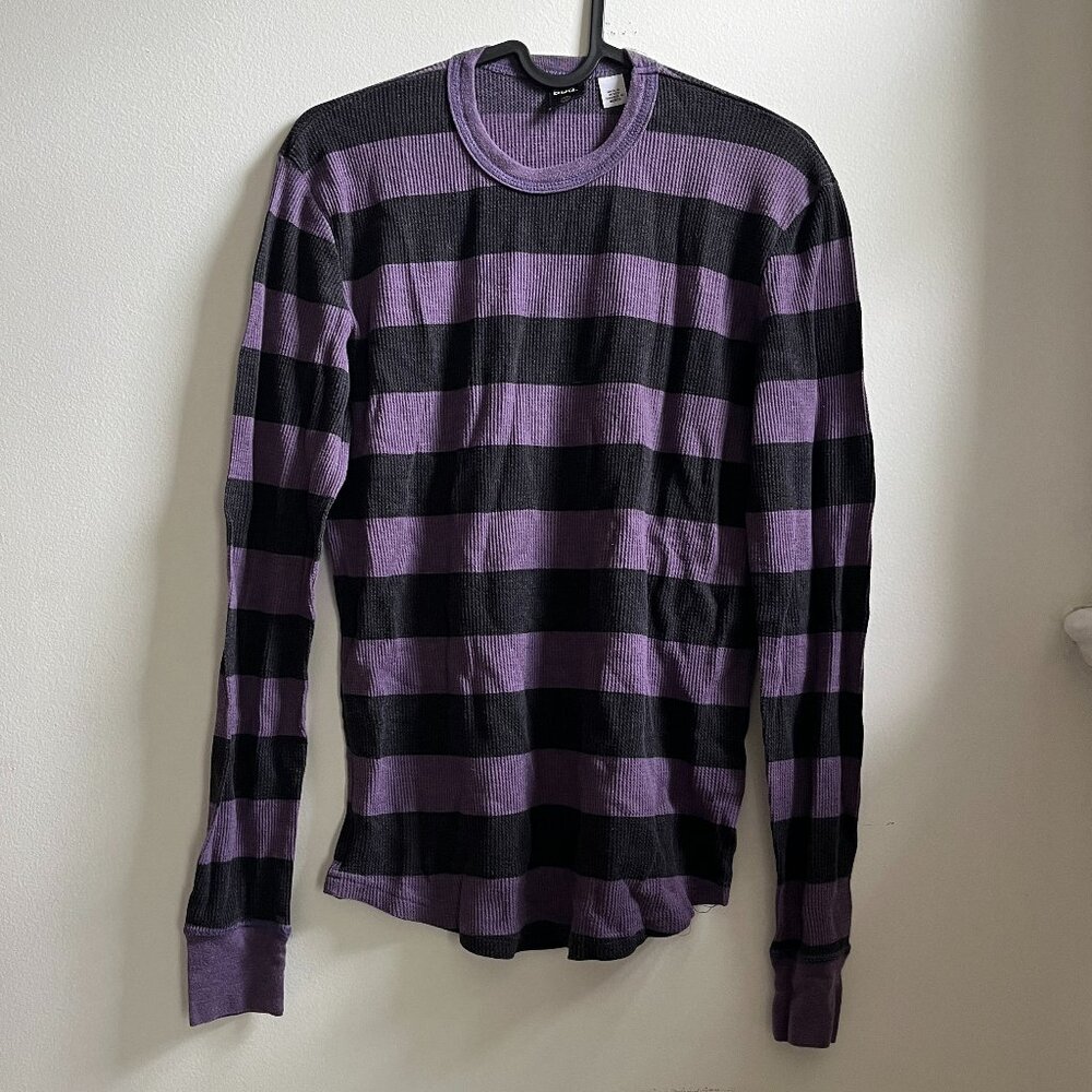 Mens striped thermal shirt